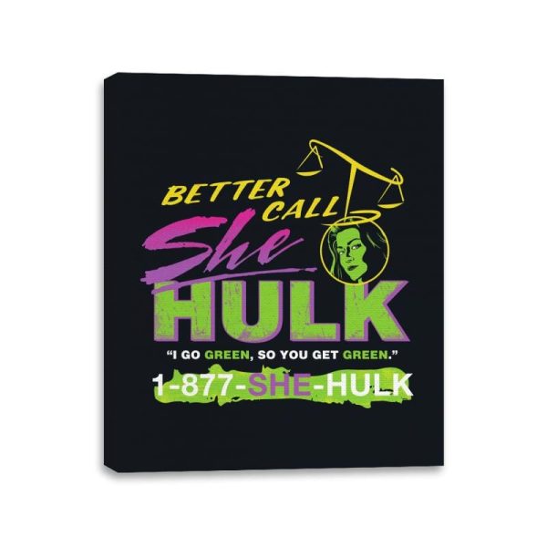 Better Call She Hulk - Canvas Wraps Online Hot Sale - Image 2