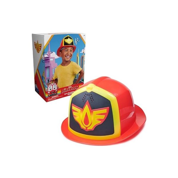 Disney Junior Firebuds Firefighter Hat with Lights & Sounds - Kids Pretend Play Costume Supply