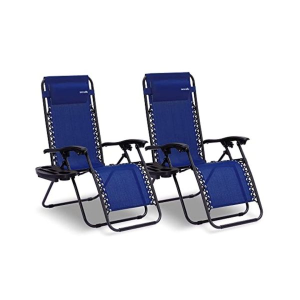 Set Of 2 SereneLife Zero Gravity Lounge Chairs Supply