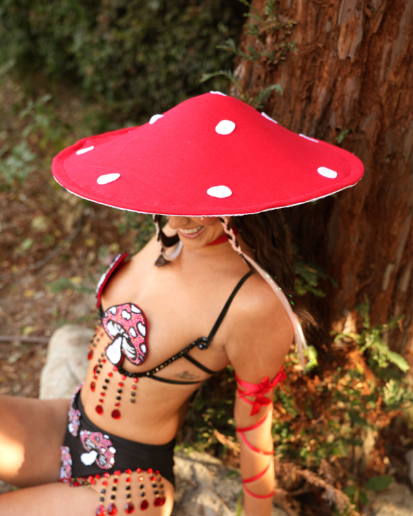 Toadstool Mushroom Hat For Cheap