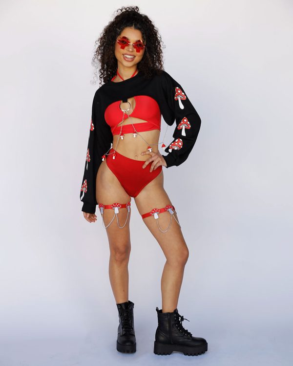 Shroomy Chain Pair Leg Garters Fashion - Image 2