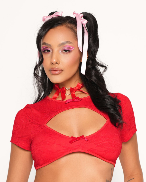 Do You Think About Me Lace Top Fashion